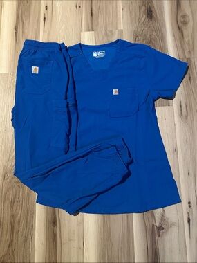 Carhartt Royal Blue Medical Scrub Set Small